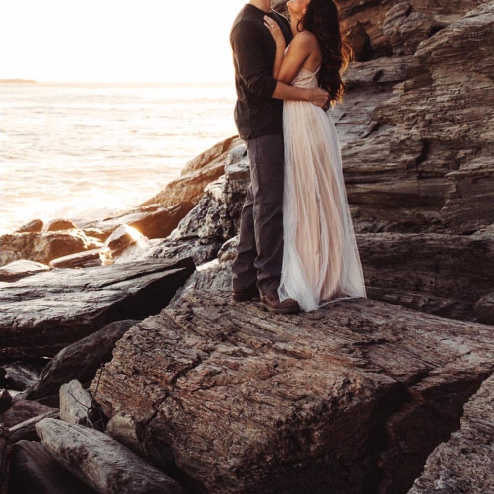 Vici collection off white dress